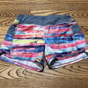 Athleta Girl Shorts Grey Multi Color